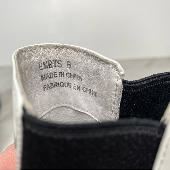 Jeffery Campbell Emrys White Leather Chelsea Bootie 8 - Picture 12 of 16